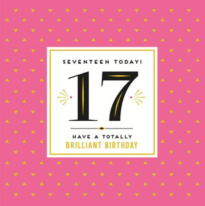 Age 17 - 17th Birthday - Totally Brilliant Birthday