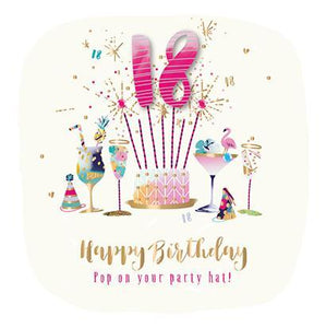 Age 18 - 18th Birthday - Pop On Your Party Hat!