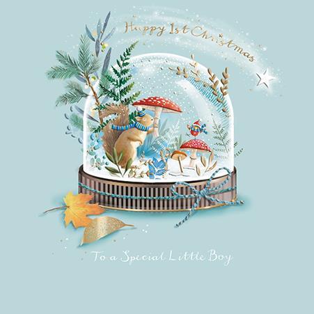 Christmas Card - 1st Christmas Boy - Magical Woodland