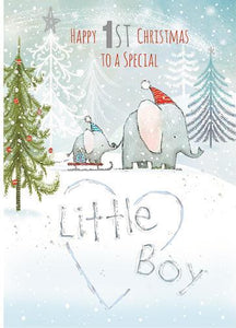 Christmas Card - 1st Christmas Boy - Christmas Adventure
