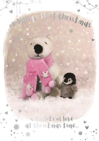 Christmas Card - 1st Christmas Girl - First Christmas Ever