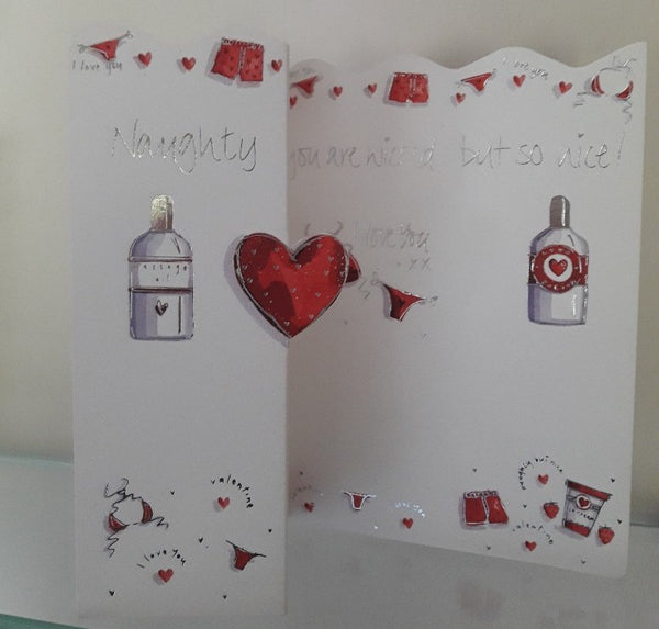 Valentine Card - Naughty but so nice! Valentine's Day Cards in France