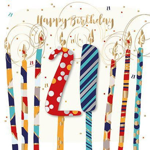 Age 21 - 21st Birthday - 21 Candles