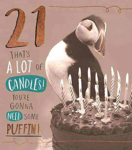 Age 21 - 21st Birthday - Gonna Need Some Puffin