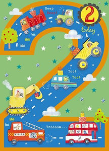 Age 2 - 2nd Birthday - Toot Toot