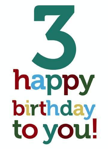 Age 3 - 3rd Birthday - Generic Text