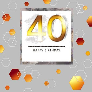 Age 40 - 40th Birthday - Sect agonal Icons