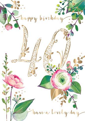 Age 40 - 40th Birthday - Cloni And Eucalyptus