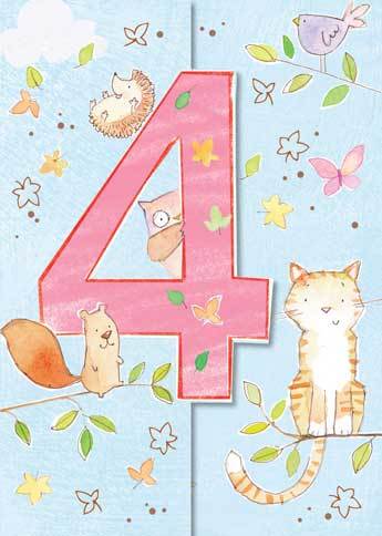 Age 4 - 4th Birthday - Tree Top Fourth