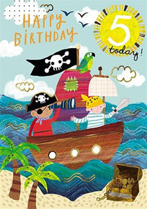 Age 5 - 5th Birthday - Pirates Treasure Ahoy!