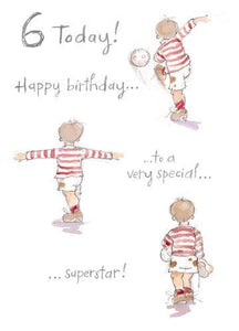 Age 6 - 6th Birthday - Playing Football