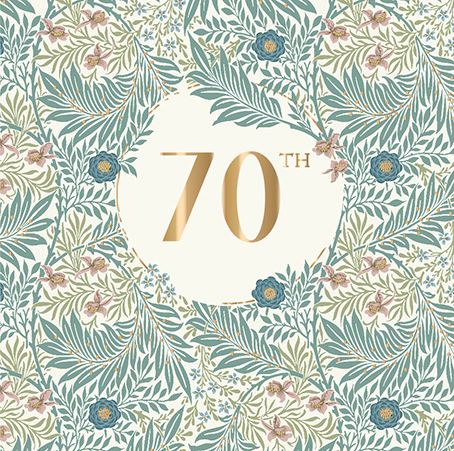 Age 70 - 70th Birthday - Larkspur