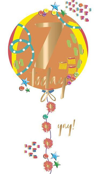 Age 7 - 7th Birthday - 7th Birthday Balloon