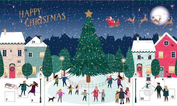 Christmas Advent Calendar - Skating At Christmas