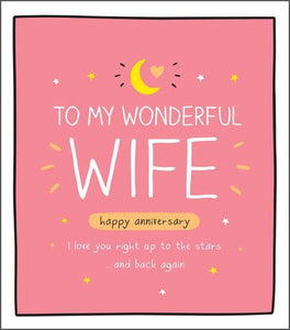 Anniversary Card - Wife Anniversary - Love You To Stars