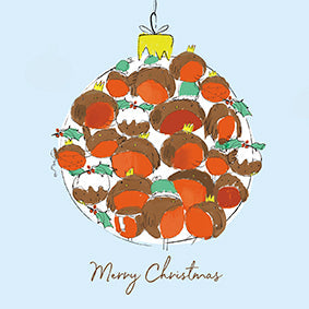 Charity Christmas Cards - Pack of 6 - Robins