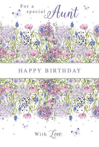 Aunt Birthday - Ditsy Floral from Nigel Quiney Publications, English Cards in France