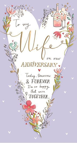 Anniversary Card - Wife Anniversary - Tomorrow And Forever