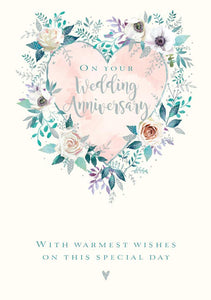 Anniversary Card - Your Anniversary - Love Heart