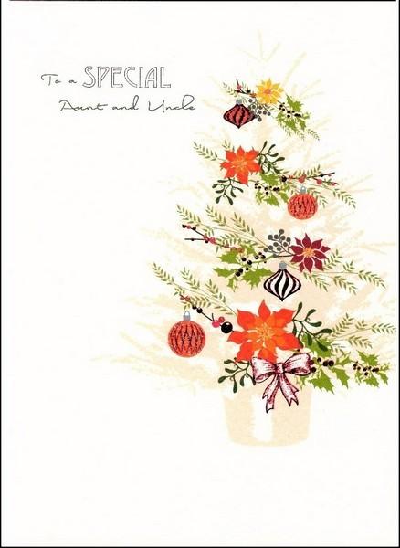 Christmas Card - Aunt and Uncle - Christmas Tree