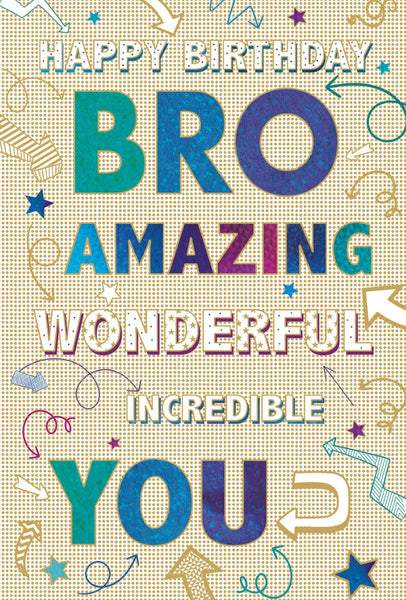 Brother Birthday - Amazing/Incredible from Nigel Quiney Publications, English Cards in France
