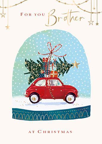 Christmas Card - Brother - Driving Home For Christmas