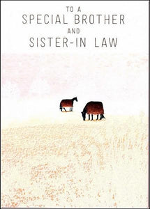 Christmas Card - Brother and Sister-in-Law - Grazing in a Meadow