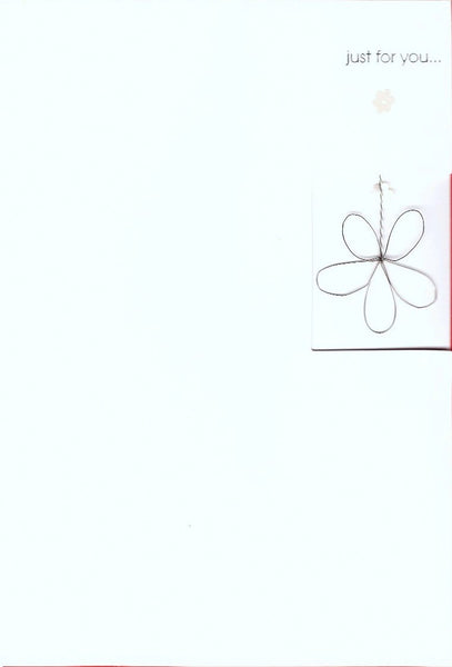 Birthday Cards - Pack Of 3 - Metal Flower