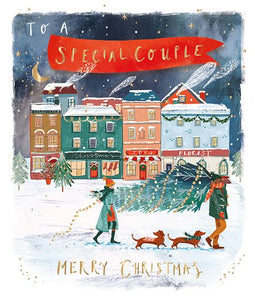 Christmas Card - Special Couple - Collecting The Christmas Tree