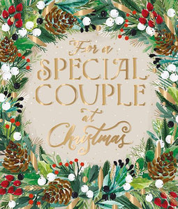 Christmas Card - Special Couple - Festive Foliage