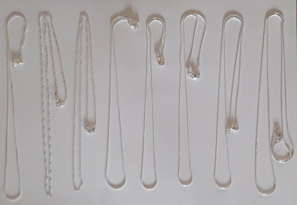 Jewellery - 925 Silver Chain - Choice of Styles and Lengths