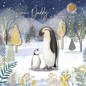 Christmas Card - Daddy - Penguin & Chick