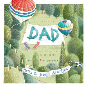 Dad Birthday - Hot Air Balloons In Woods