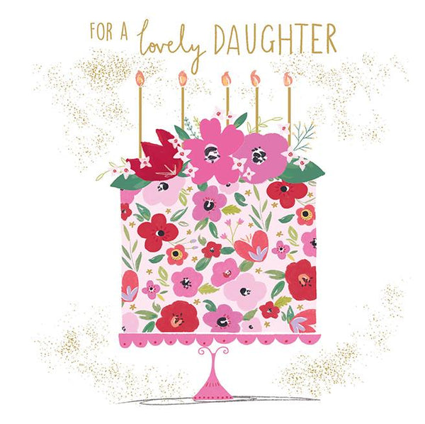 Daughter Birthday - Floral Cake from Nigel Quiney Publications, English Cards in France