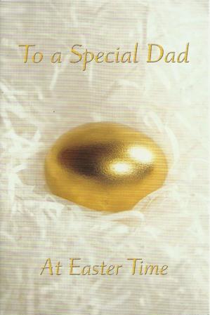 Easter Card - Dad, Easter Cards in France, Cartes de Paques en France, English Cards in France