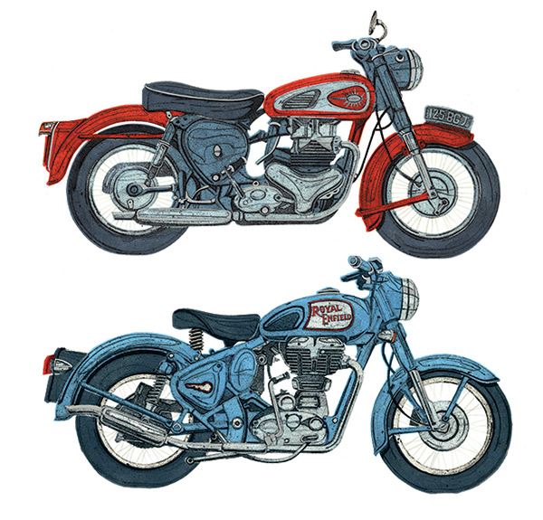 Blank Card - British Motorbikes
