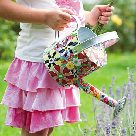 Blank Card - Girl With Watering Can