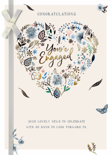 Engagement Card - Wildflower Heart