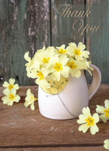 Thank You Card - Primroses