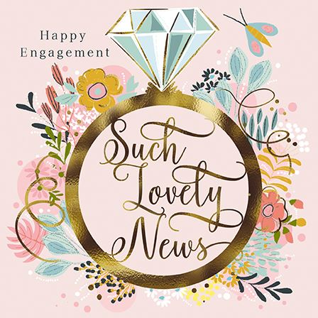 Engagement Card - Floral