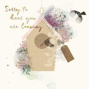Leaving / Goodbye Card - Birdhouse