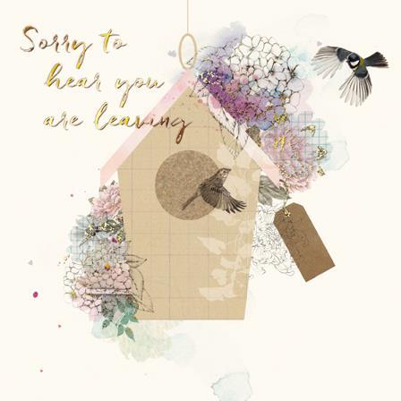 Leaving / Goodbye Card - Birdhouse