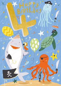 Age 4 - 4th Birthday - Pirate Party