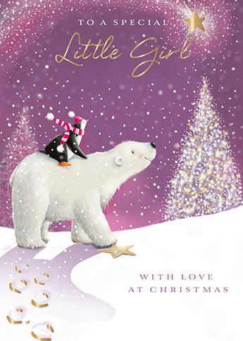 Christmas Card - Special Little Girl - Magical Time