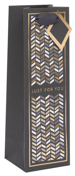 Gift Bag - Bottle Bag - Geo Chevron