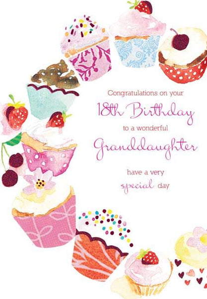 Granddaughter 18th Birthday - Ring Of Cakes
