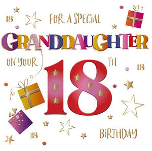 Granddaughter 18th Birthday - Granddaughter 18th