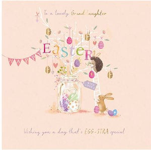 Easter Card - Granddaughter - Egg-stra Special Easter from Ling Design, Easter Cards in France, Cartes de Paques en France, English Cards in France