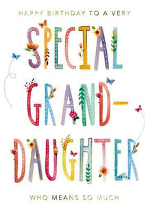 Granddaughter Birthday - Means So Much