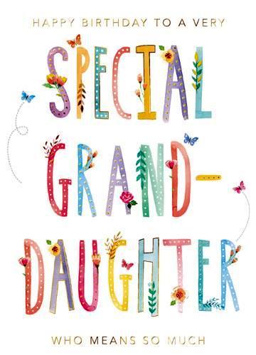 Granddaughter Birthday - Means So Much